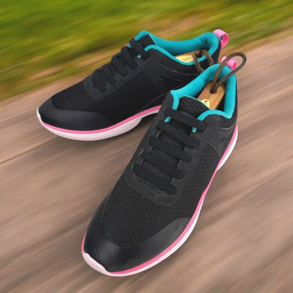 Vionic‎ Krisha Sneaker Womens 7.5 Black Pink Active Comfort Orthotic Walking
